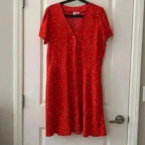 NEW- GAP red dress - L size - Picture 1 of 5